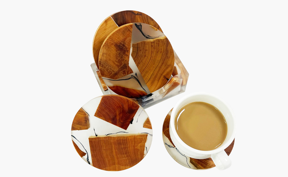 Resin Cedar Coaster