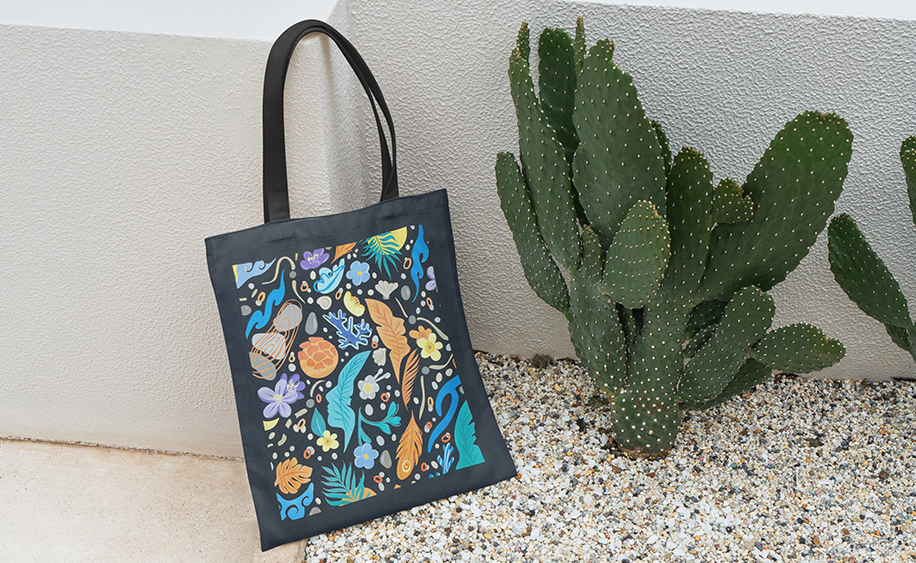Black Cotton Bag