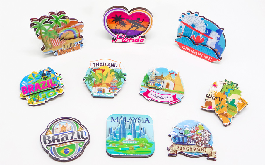 Wooden Epoxy Fridge Magnet