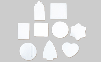 Blank Ceramic Fridge Magnet