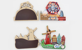 Wooden Fridge Magnet